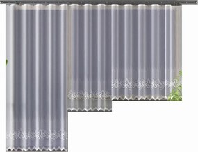 Mg Függöny 628/129 Fehér 500x250cm Kész Szalaggal M