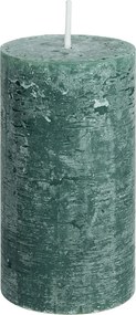 RUSTIC gyertya 13 cm, sötétzöld