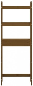 mézbarna tömör fenyőfa fürdőszoba állvány 63x26x171 cm