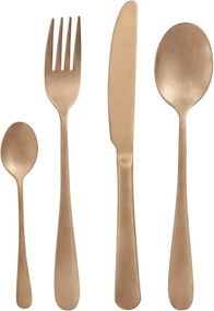 Aranyszínű rozsdamentes evőeszköz készlet 16 db-os Posate Old - Brandani