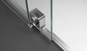 Prizma csúsztatható walk-in zuhanyfal_120x195_szálcsiszolt acél