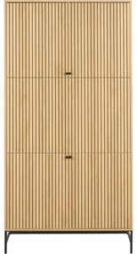 OLIVIA gardróbszekrény 99x200 cm, tölgy