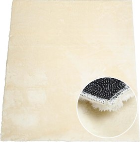 Szőnyeg Futófelület Járda Puha Plüss Bolyhos Bézs 80x150cm