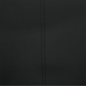 Klub duplafotel, fekete textilbőr, CUBA