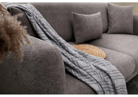 Szürke sarokkanapé (bal oldali-heverő résszel) Simena – Balcab Home