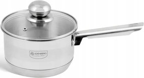 Ezüst Színű Rozsdamentes Acél Lábas Fedővel 1,5L/16CM Edenberg