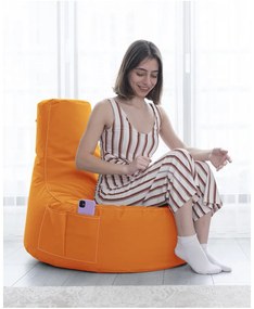 Narancssárga babzsákfotel EVA Sport – Floriane Garden