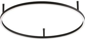 Ideal Lux - ORACLE SLIM LED mennyezeti lámpatest, 37 W, 230 V, 2700 K, átm. 70 cm, fekete