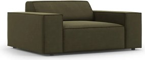 Zöld bársony fotel Jodie – Micadoni Home