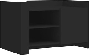 vidaXL fekete szerelt fa dohányzóasztal 80 x 50 x 50 cm