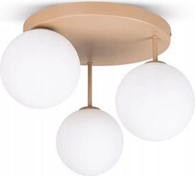 Mennyezeti LĂĄmpa FĂŒggĆ CsillĂĄr Ecru BĂ©zs Ăveg Gömbök Modern G9 Plafon