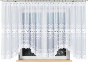 Kész függönyök erkélyes szobába, hosszú fehér függönyök 500x160 cm Bastia