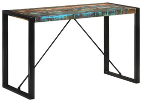 Tömör újrahasznosított fa étkezőasztal 120 x 55 x 76 cm