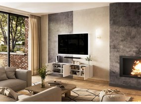 Fehér TV-állvány 183x45 cm Piana – Germania