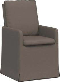 vidaXL Étkező Székek 2 pcs Világosszürke 57 x 67 x 98 cm Vászon