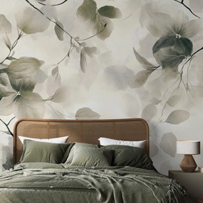 Fotótapéta - Elegáns zöld levelek (147x102 cm)