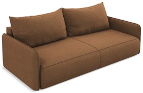 Narancssárga kinyitható-tárolóhelyes kanapé 216 cm Nanea – Makamii