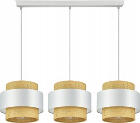 Mennyezeti låmpa Csillår Fehér Rattan BZ3 Kleo Led