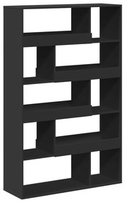 fekete szerelt fa térelválasztó 100 x 33 x 156,5 cm