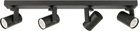 Spot Lámpa Fekete Spiela ITALUX-SPL-31993-4B-BK