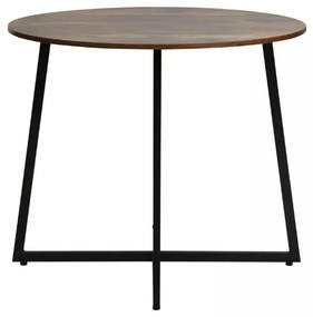 Kerek étkezőasztal LUNA 90 cm, rusztikus barna