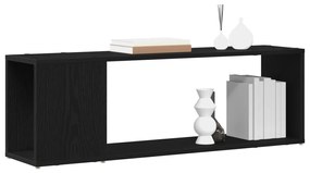 Könyvespolc Fekete Tölgy 100x24x32 cm Műanyag