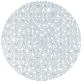 Spirella Csúszásgátló kerek zuhanytálca RIVERSTONE, átlátszó, 57 cm