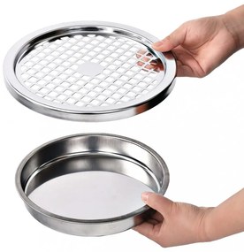 rozsdamentes acél fali szemeteskuka hamutartóval 26 liter