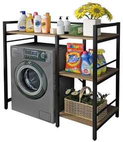 BARNET mosógép feletti polc, tölgyfa