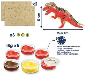 Dínó készítő modellező gyurma készlet, MAPED CREATIV Dinos factory, T-Rex (IMAC907210)