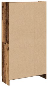 antik fa színű szerelt fa magasszekrény 82,5 x 30,5 x 150 cm