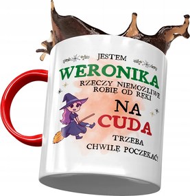 Piros Bögre Veronika Feleség Nővér Ajándék Nyomtatott Fotóval