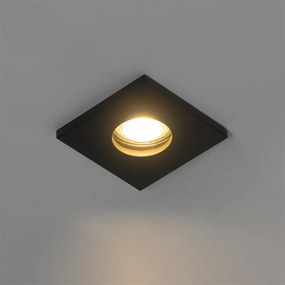 6 darabos modern, fekete, süllyesztett fürdőszobai spotlámpa szett - Doku