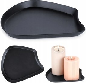 Állvány Fekete Kompozíciós Tálca Dekoratív Gyertyák Gyertyatartó