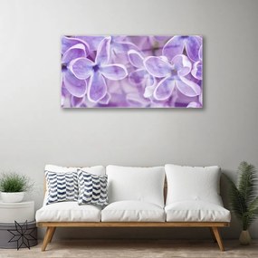 Fali üvegkép Virág növény természet 125x50 cm