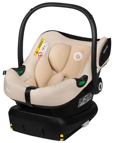 Lionelo - ASTRID SET i-Size 40-87 cm forgatható autósülés bázissal, homokbézs