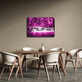 Kép - Vízesés, lila (70x50 cm)