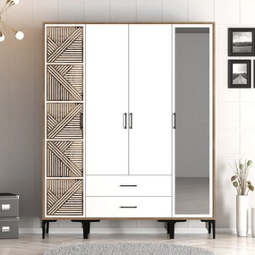 Ruhásszekrény Kiara PTR (dió + antracit). 1088512