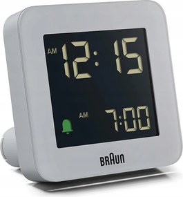 Braun BC09G Digitális ébresztőóra szundi ébresztő szürke minimalista