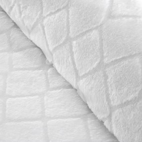 Fehér egyszemélyes mikroplüss ágyneműhuzat 135x200 cm Cosy Diamond – Catherine Lansfield
