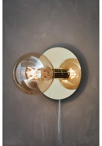 Bronzszínű fali lámpa Disc – Markslöjd