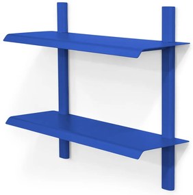 Kék többszintes fém fali polc 60 cm Hola – Spinder Design