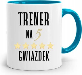 Edzőnőnek Edzőterem Bögre Kék nyomott mintával