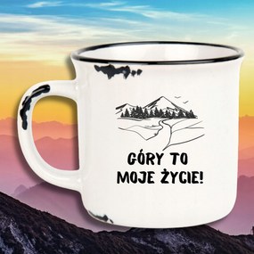 Bögre Fehér Retro Vicces Ajándék Hegy Az Életem