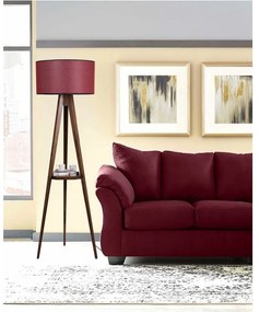 Piros-barna állólámpa textil búrával (magasság 153 cm) Sehbalı Tripod – Opviq lights