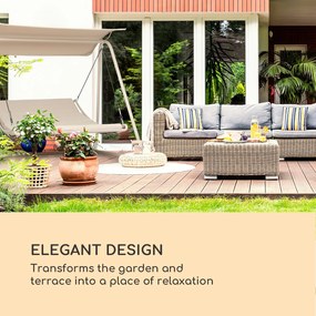 Garden Grove, kerti hintaágy, swing bed, acél váz, tetővel, poliészter