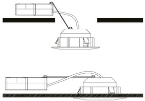 Eglo 95857- KÉSZLET 3x LED Dimmelhető beépíthető lámpa PINEDA 1xLED/5,5W/230V