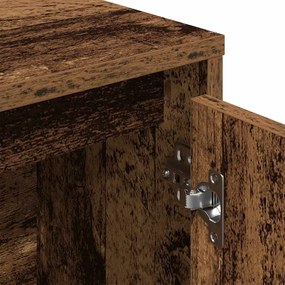 antik fa színű szerelt fa könyvespolc 89x24x101,5 cm