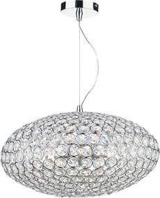 DAR LIGHTING KYR0350 KYRIE Kristály Függesztett Lámpa Csiszolt Króm E14 IP20