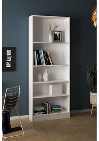 Basic fehér könyvespolc, 79 x 203 cm - Tvilum